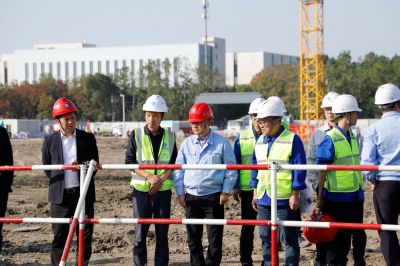 總部領導視察杭華綠印項目｜緊抓安全，力促項目攻堅